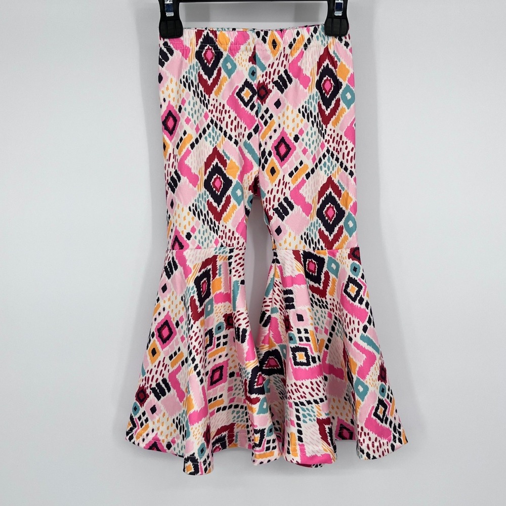 Jesus Is The Reason 2-Piece Outfit Girls XXS Pink Ruffle Bell Bottoms Retro - Picture 2 of 13